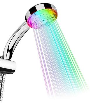 Buse de douche avec éclairage LED multicolore