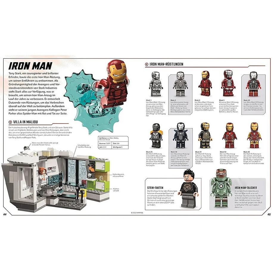 LEGO® Marvel Das große Superhelden Lexikon Hugo, Simon; Richau, Amy; Stahl, Timothy (Übersetzung) Gebundene Ausgabe 