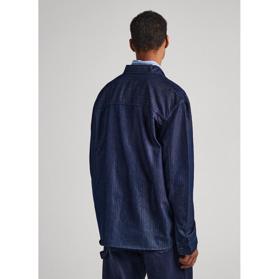 Pepe Jeans London Jermain Motif Chevrons Coupe Large Surchemise  