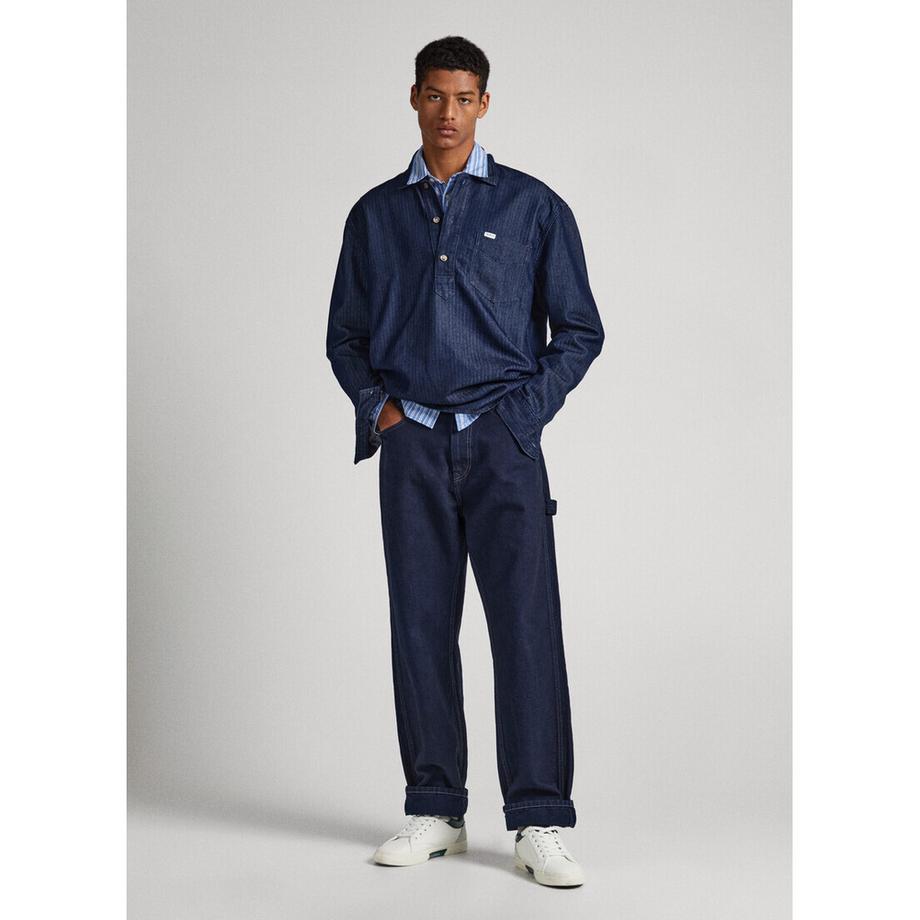 Pepe Jeans London Jermain Motif Chevrons Coupe Large Surchemise  