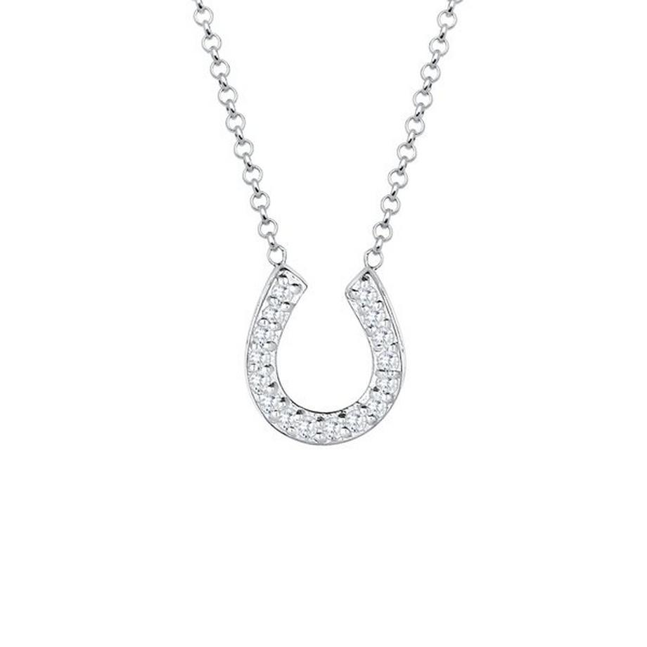 Elli  Collier Fer À Cheval  Avec Cristaux De Zirconium 