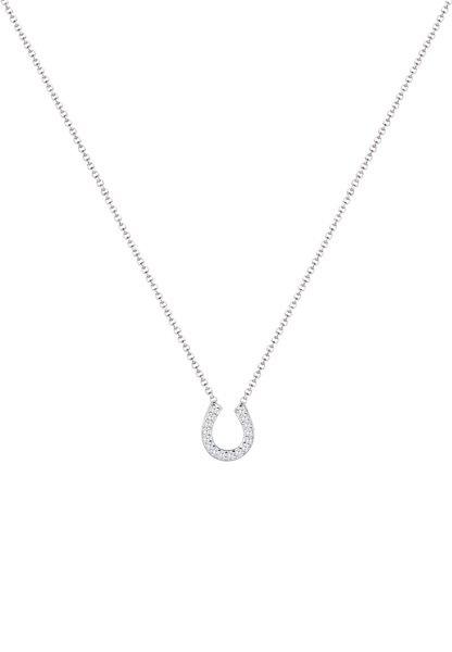 Elli  Halskette Hufeisen Glück Zirkonia 