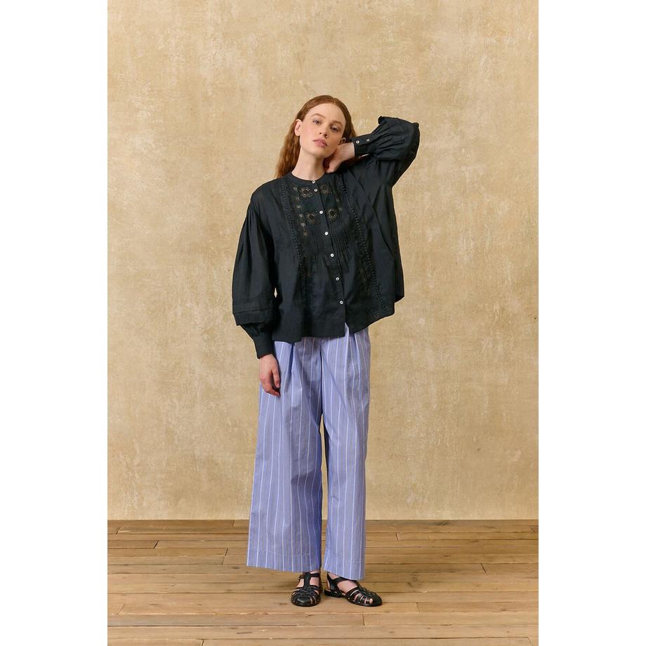 Louise-Misha Sophie Langarm Rundhals Bluse  
