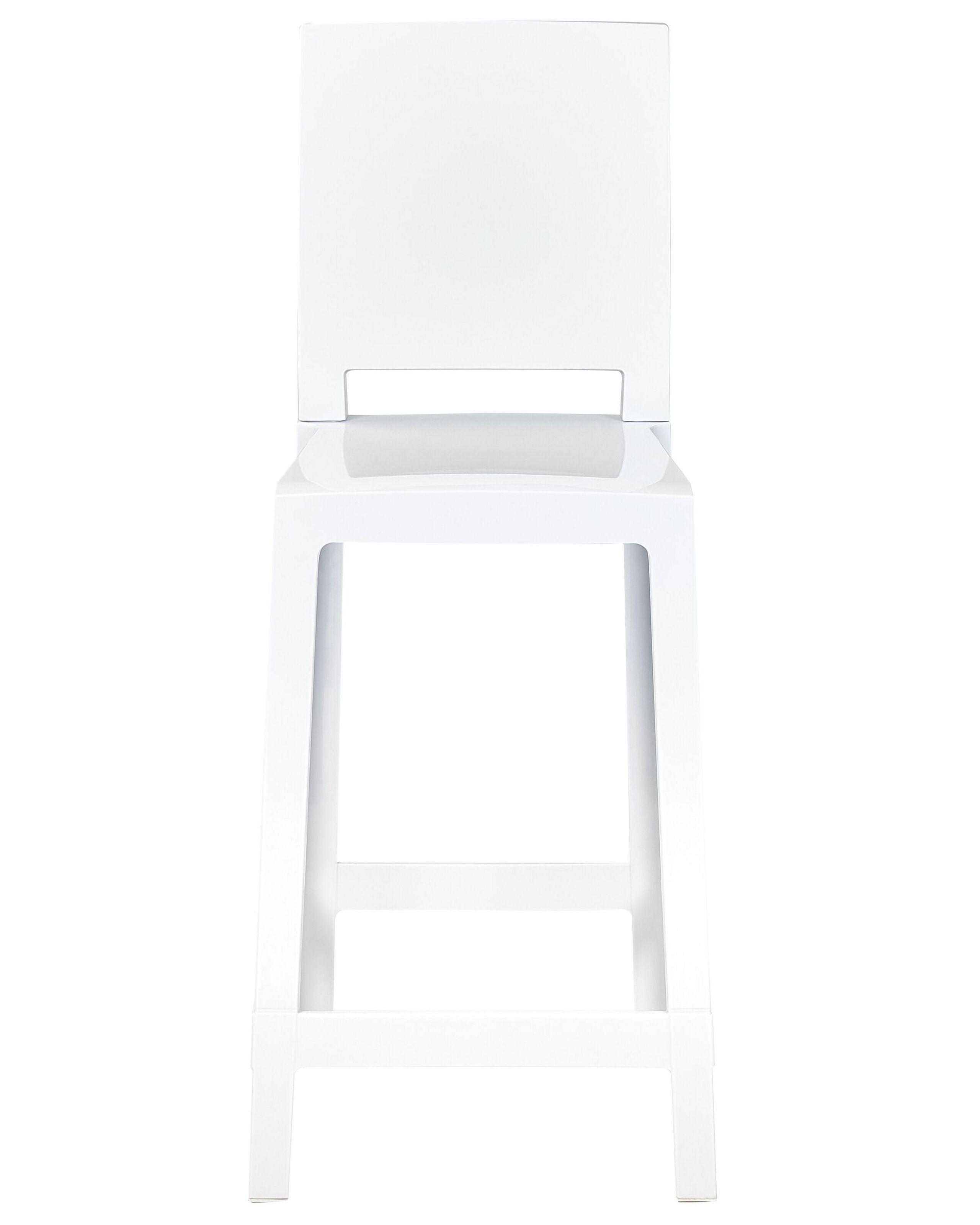 Beliani Set mit 2 Barstühlen aus Polycarbonat Modern WELLINGTON  