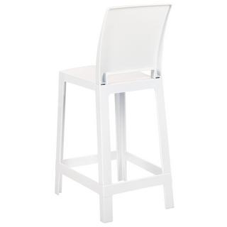 Beliani Set mit 2 Barstühlen aus Polycarbonat Modern WELLINGTON  