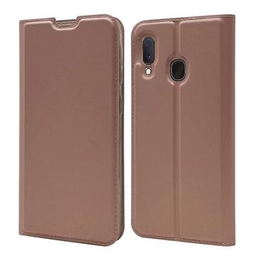 Galaxy A20E - Etui Cuir Flip Folio Magnã©Tique