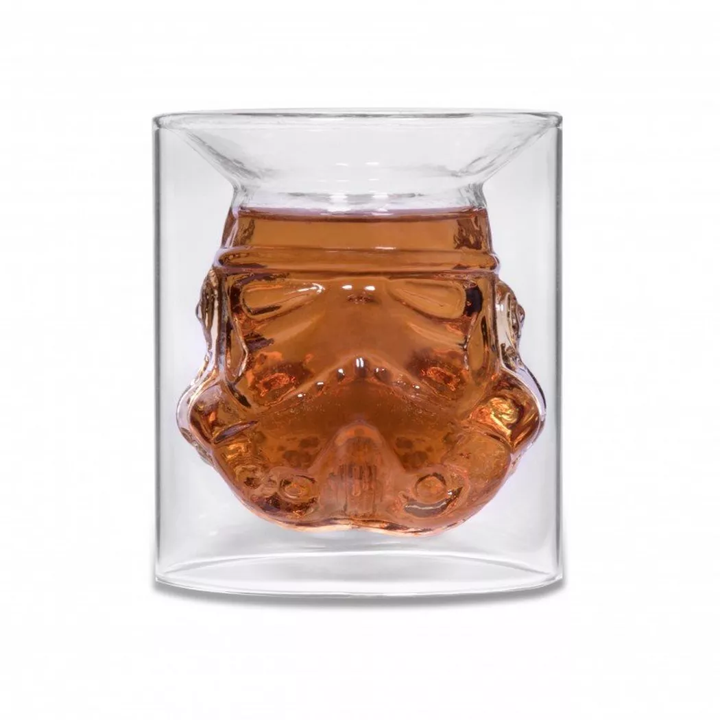 Thumbs Up Original Stormtrooper 3D Inverted Whiskey Glass - 150ml in Clear