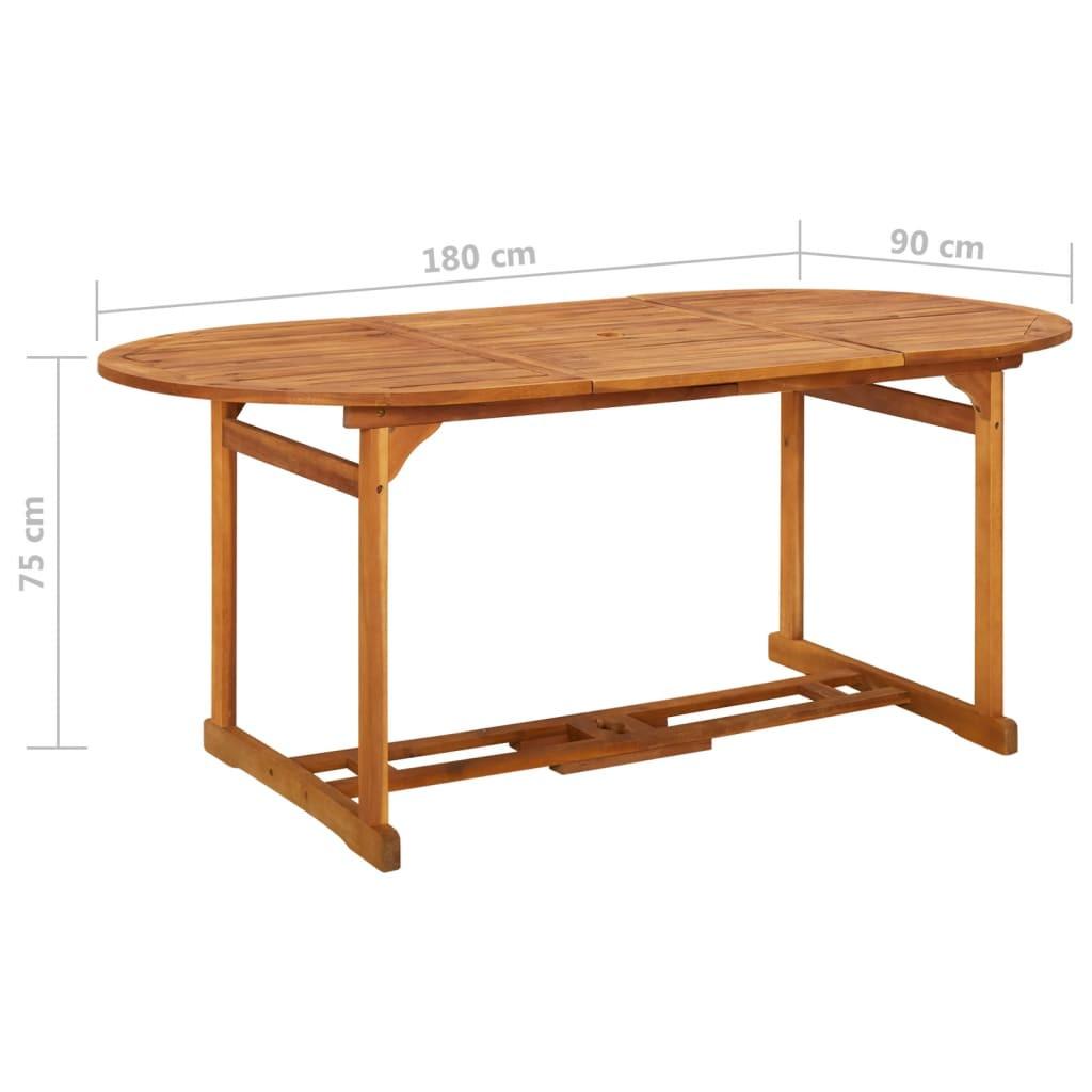 VidaXL Table à manger bois d'acacia  