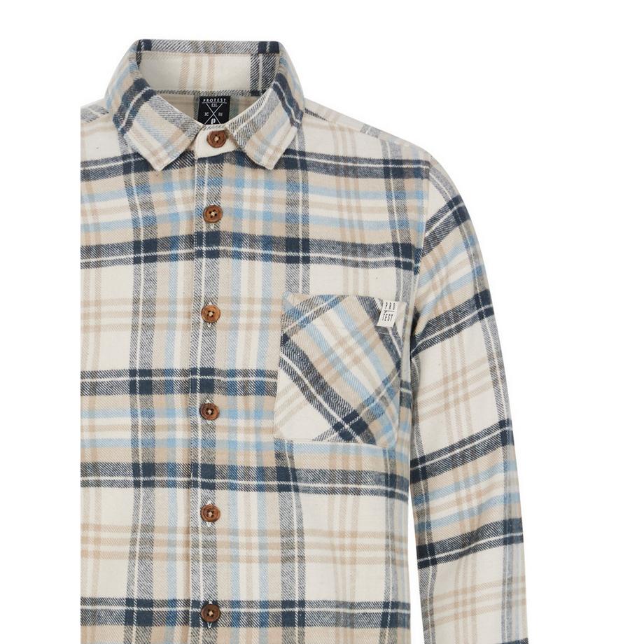 PROTEST PRTTASK Camicia a Quadri Maniche Lunghe  