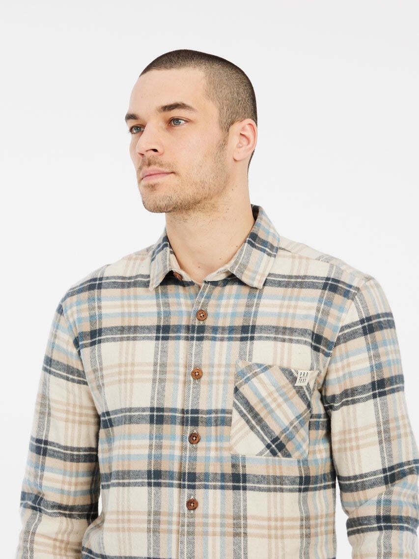 PROTEST PRTTASK Kariertes Langarm Overshirt  