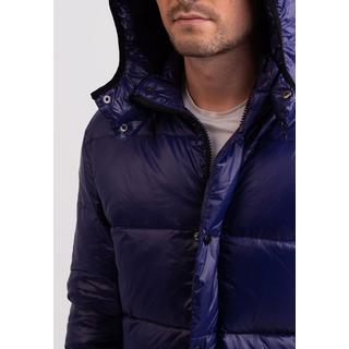 CASH-MERE.CH Lungo Piumino con Cappuccio e Fodera in Cashmere  