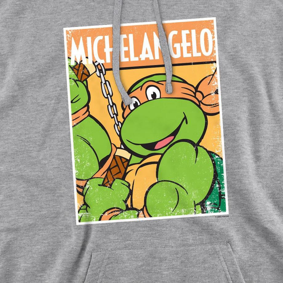 TEENAGE MUTANT NINJA TURTLE Felpa Con Cappuccio Michelangelo  