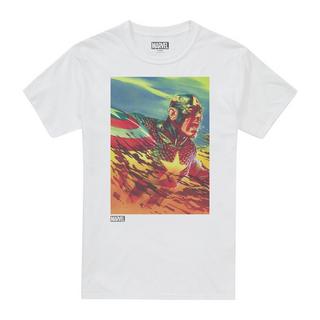 CAPTAIN AMERICA War Cry T-Shirt Stampata  