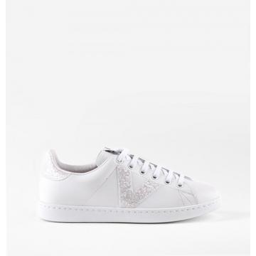 Scarpe in pelle Victoria tennis glitter