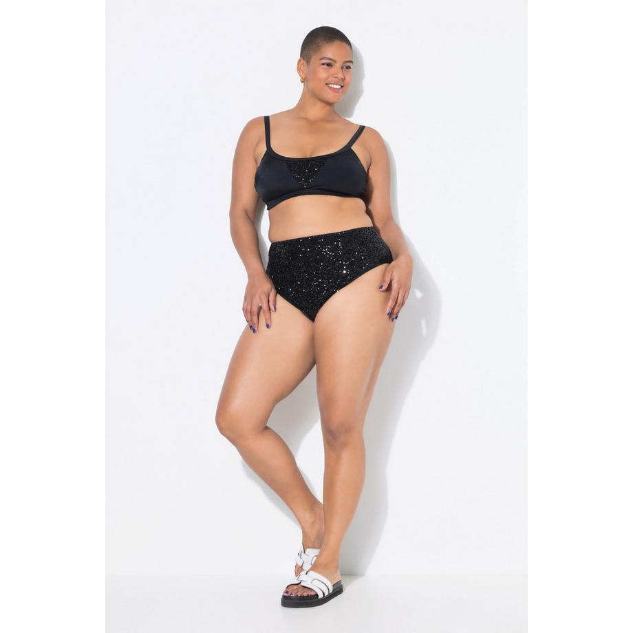Studio Untold Bas de bikini taille haute paillettes Shaping  