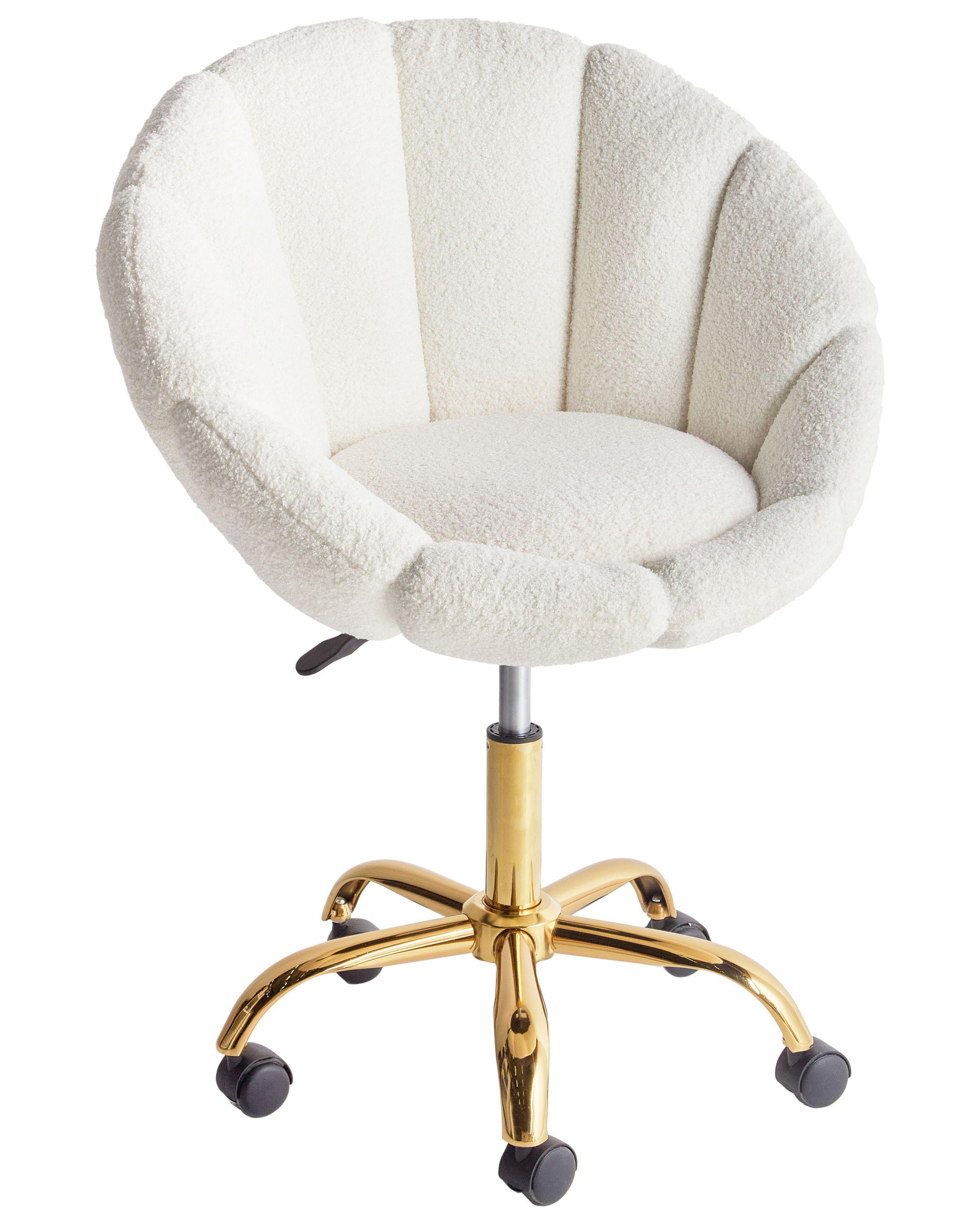 Beliani Chaise de bureau en Bouclé Moderne ANNABELLE  