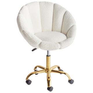 Beliani Chaise de bureau en Bouclé Moderne ANNABELLE  