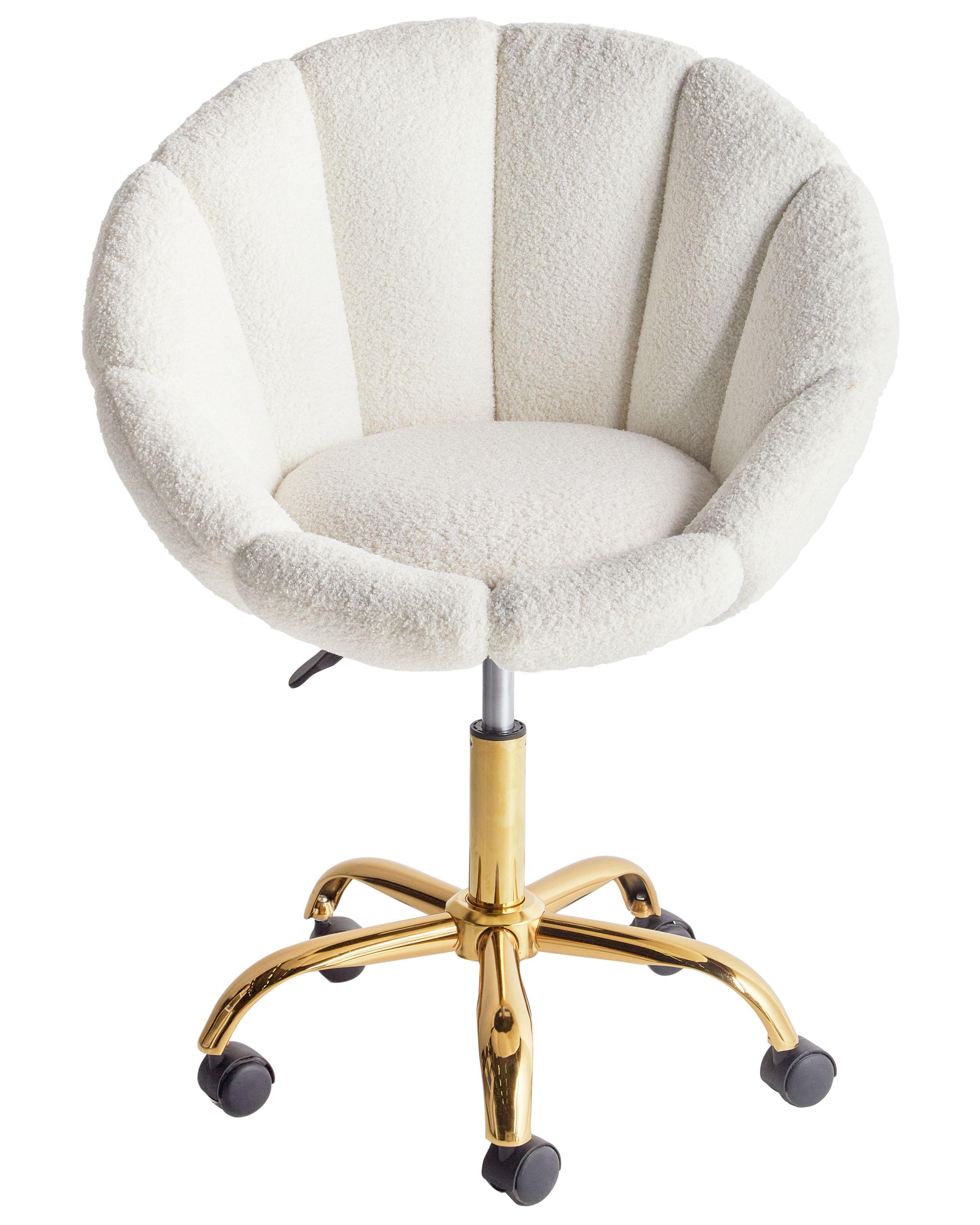 Beliani Chaise de bureau en Bouclé Moderne ANNABELLE  