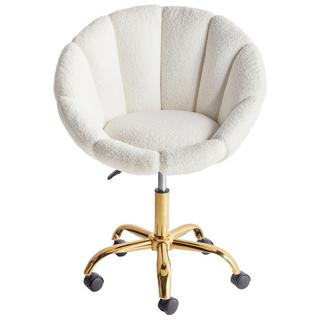 Beliani Chaise de bureau en Bouclé Moderne ANNABELLE  