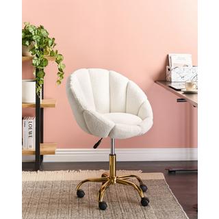 Beliani Chaise de bureau en Bouclé Moderne ANNABELLE  