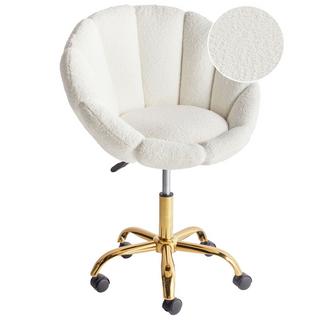 Beliani Chaise de bureau en Bouclé Moderne ANNABELLE  