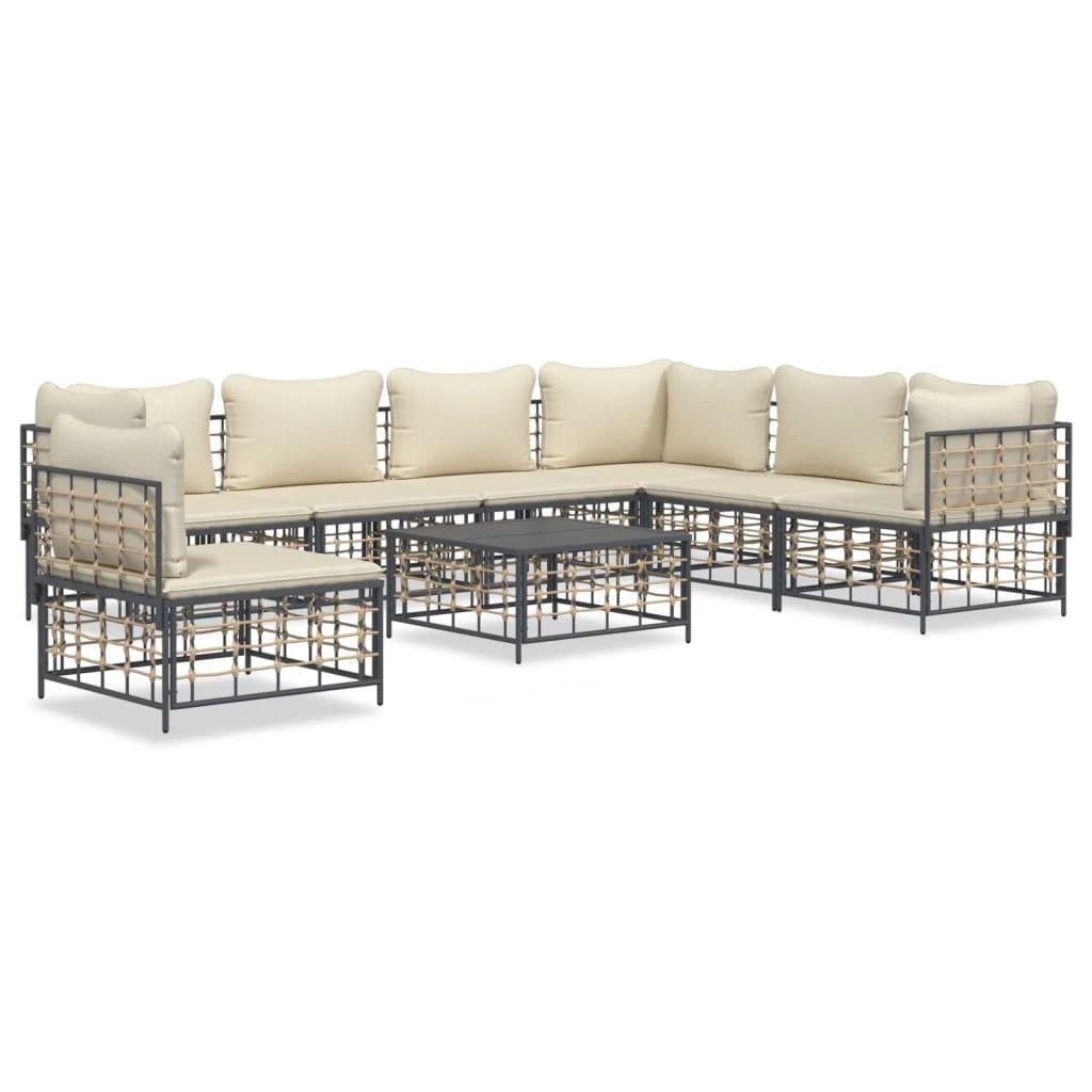 VidaXL Garten lounge set poly-rattan  