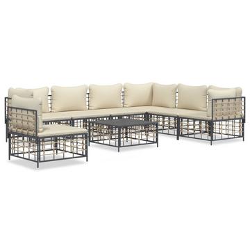 Garten lounge set poly-rattan