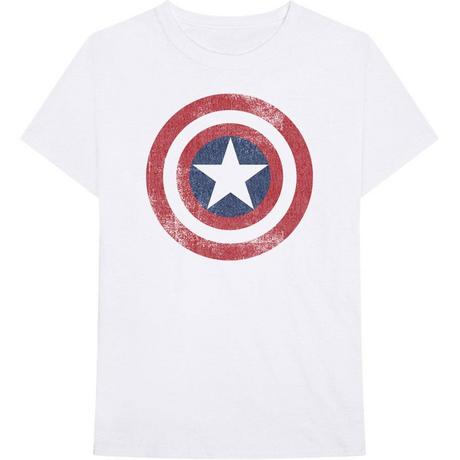 CAPTAIN AMERICA Schild Print T-Shirt  