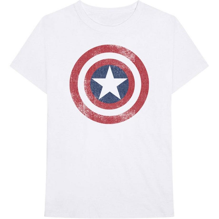 CAPTAIN AMERICA Schild Print T-Shirt  