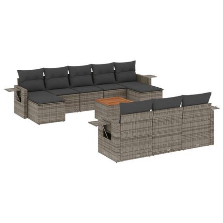 VidaXL Garten sofagarnitur poly-rattan  