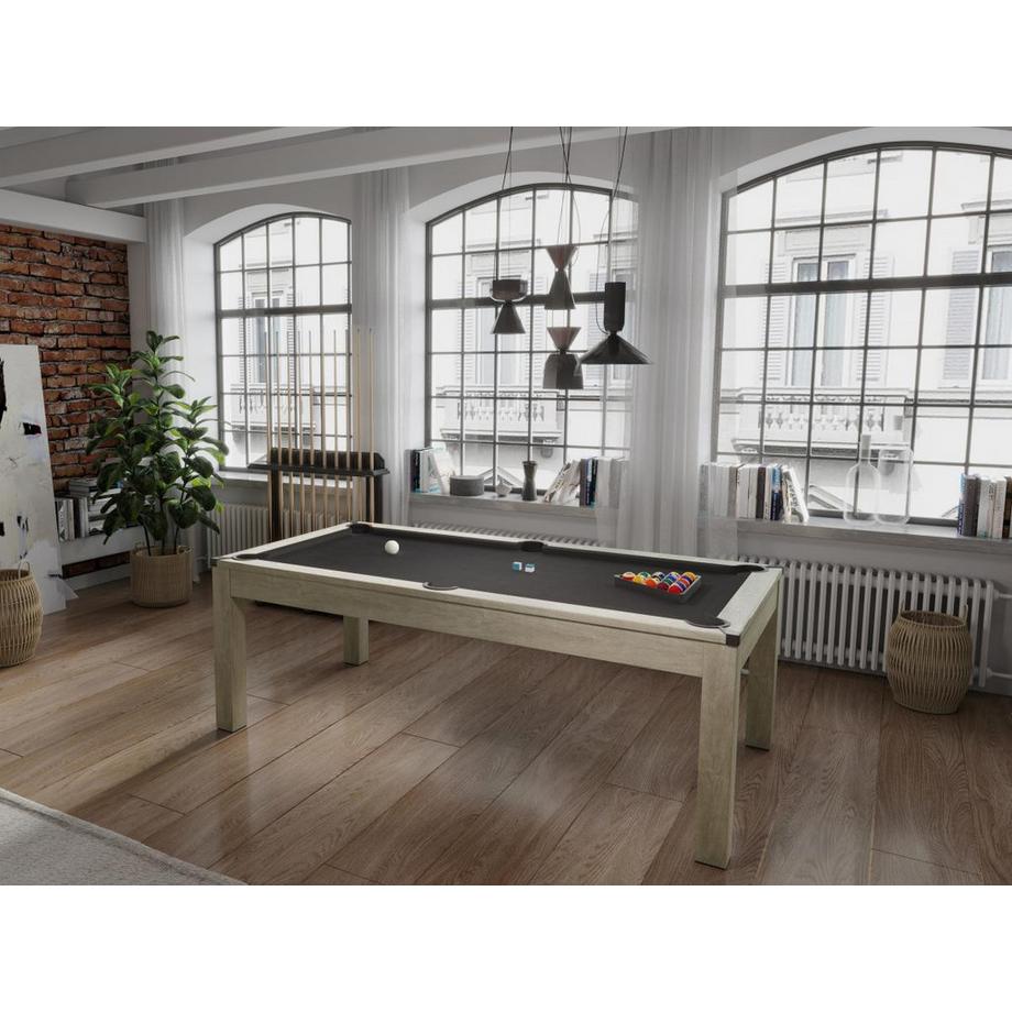 Vente-unique  Table transformable  Billard & Ping-pong - Coloris naturel clair - L182 x l102 x H80 cm - HENK 