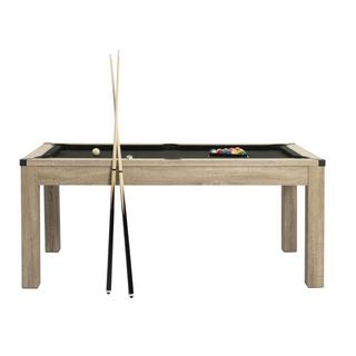 Vente-unique  Multifunktionstisch - Billard & Tischtennis - 182 x 102 x 80 cm - Holzfarben hell - HENK 