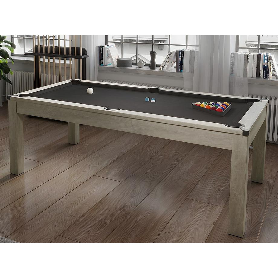Vente-unique  Table transformable  Billard & Ping-pong - Coloris naturel clair - L182 x l102 x H80 cm - HENK 