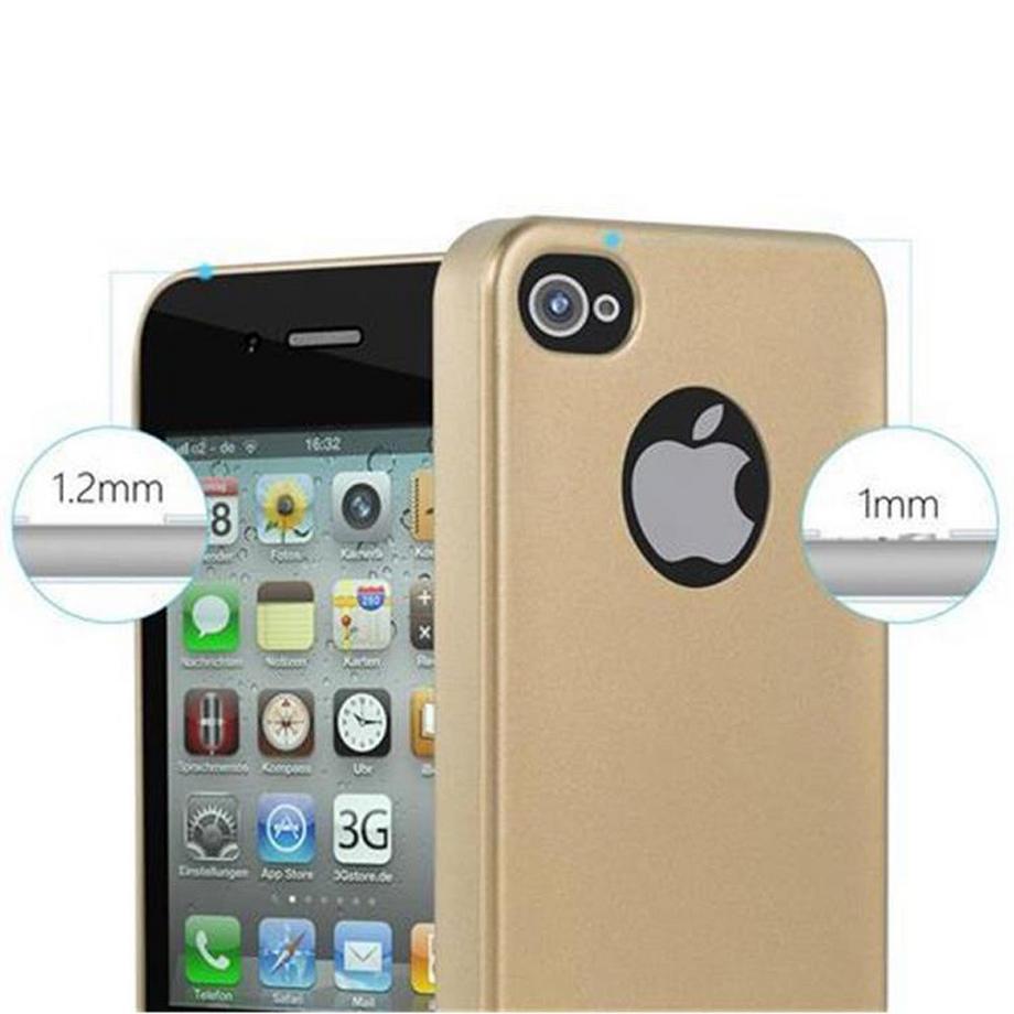 Cadorabo  Hülle für Apple iPhone 4  4S TPU Silikon Matt 