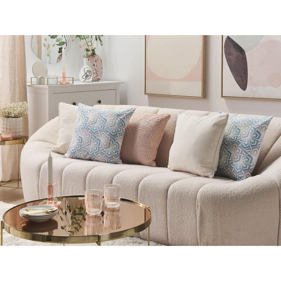 Beliani Lot de 2 coussins décoratifs en Polyester  PRIMROSE  