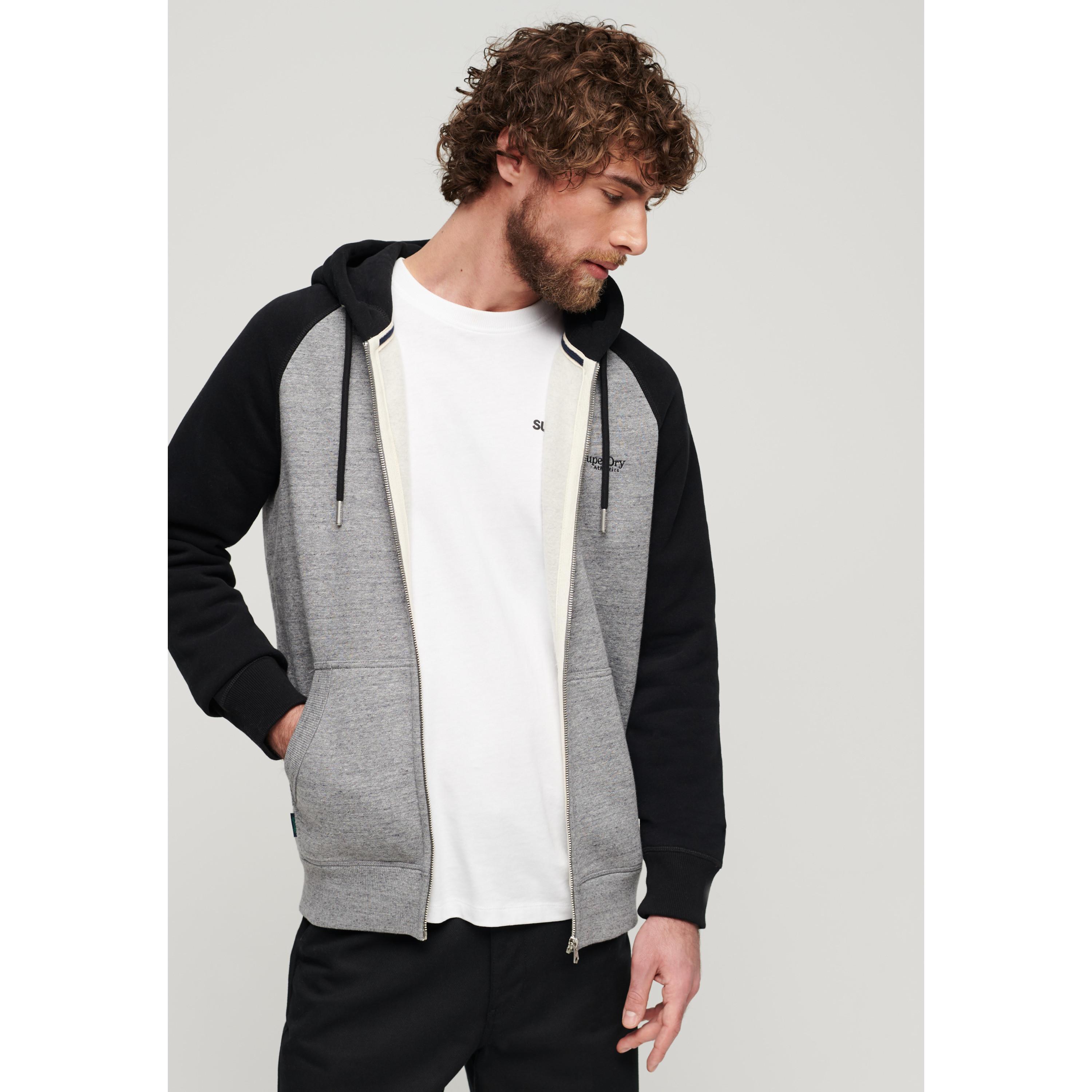 Superdry  sweatshirt à capuche zippé essential 