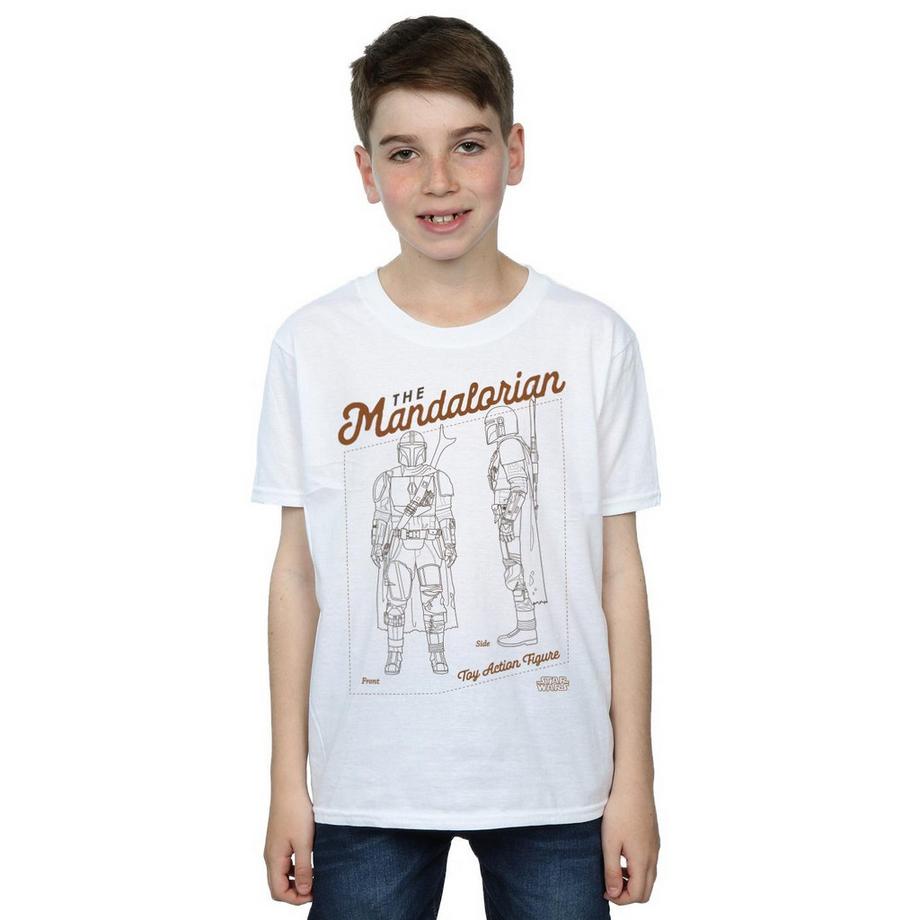 STAR WARS  The Mandalorian Action Figure TShirt 