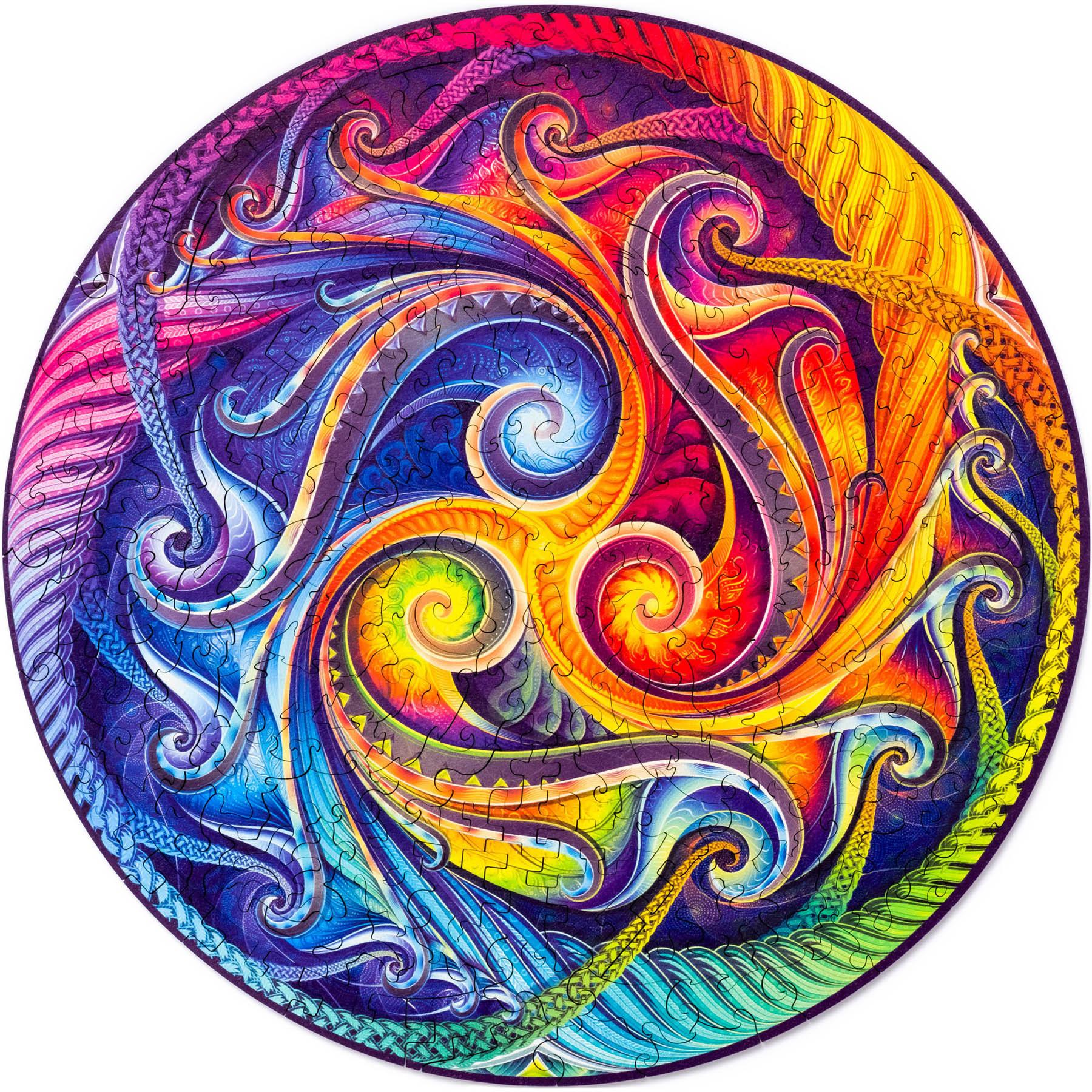 Unidragon  Mandala Spiral Incarnation (200 pièces) - Puzzle en bois 