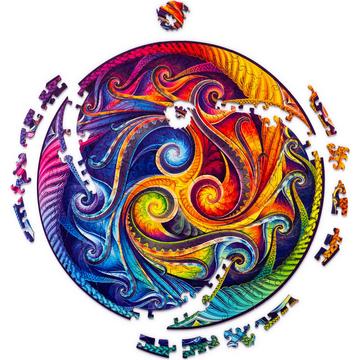 Mandala Spiral Incarnation (200 pièces) - Puzzle en bois