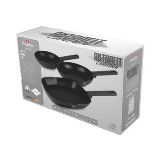 Berlinger Haus Bratpfannen 3-teiliges Set matt Anthracite Collection  