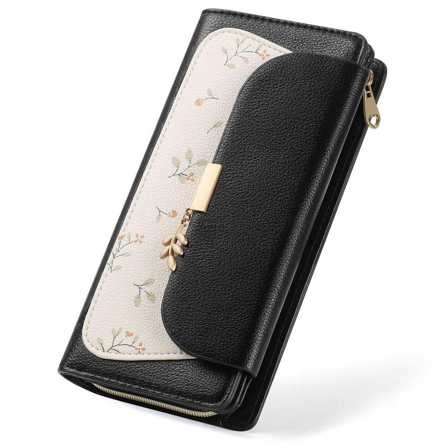 Grand Portefeuille de Protection RFID En Cuir