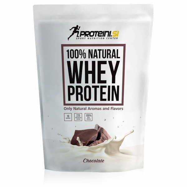 proteini  100% Natural Whey Protein Chocolate 500g 