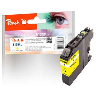 Peach  Cartuccia di inchiostro giallo XL, compatibile con Brother LC-125XL 