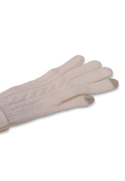 CASH-MERE.CH Guanti in Cashmere a Treccia  