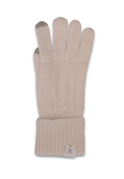 CASH-MERE.CH Guanti in Cashmere a Treccia  