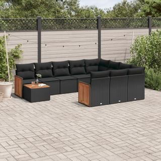 VidaXL set divano da giardino Polirattan  