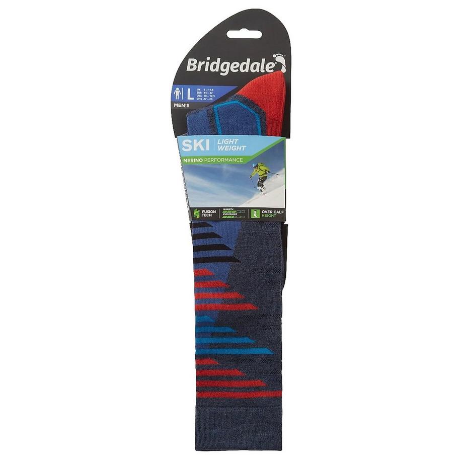 Bridgedale  1 Paio Calzini Lunghi Uomo in Lana Merino Resistenti al Ginocchio 