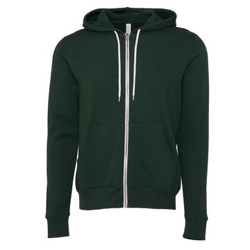 Canvas Sweat à capuche et fermeture zippée