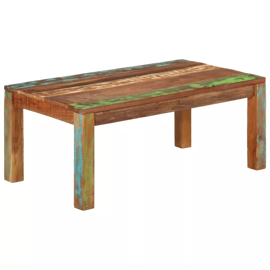 VidaXL - Table basse bois de récupération, One Size, Multicolor