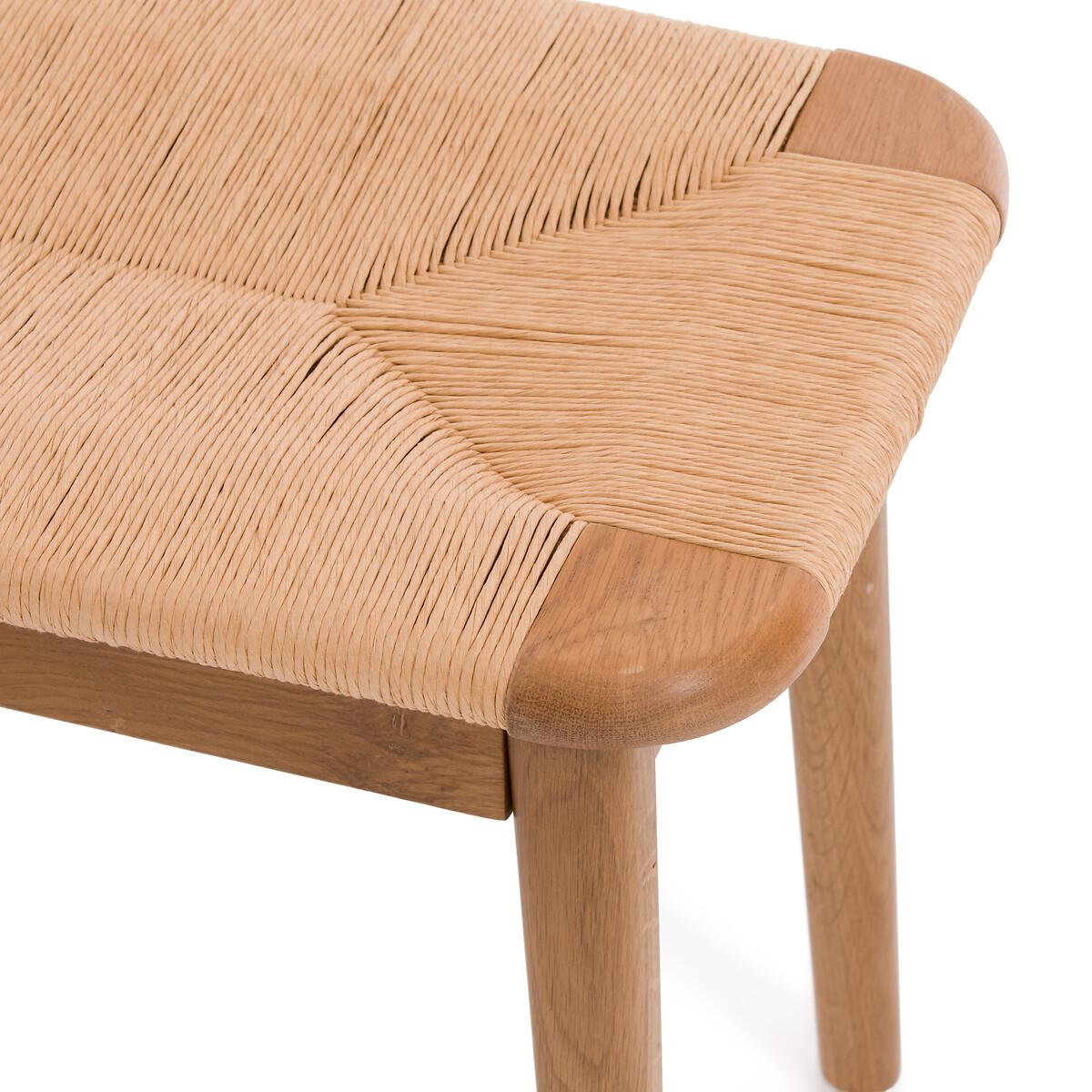 La Redoute Intérieurs Banc chêne massif et tressage  